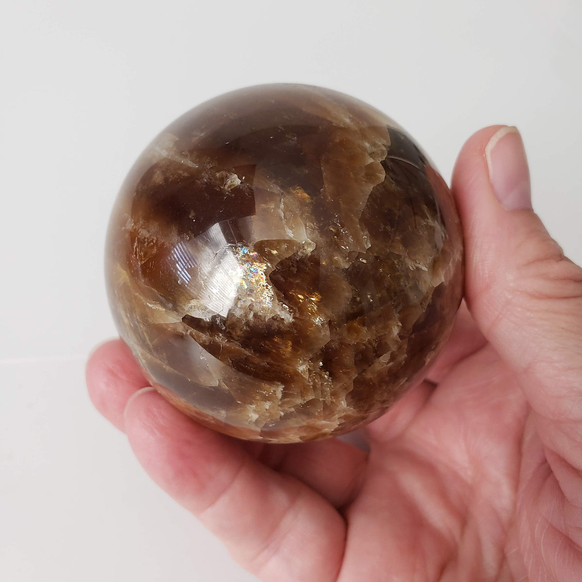  Brown Aragonite Sphere | 67 mm, 2.6 in | 427 grams 5