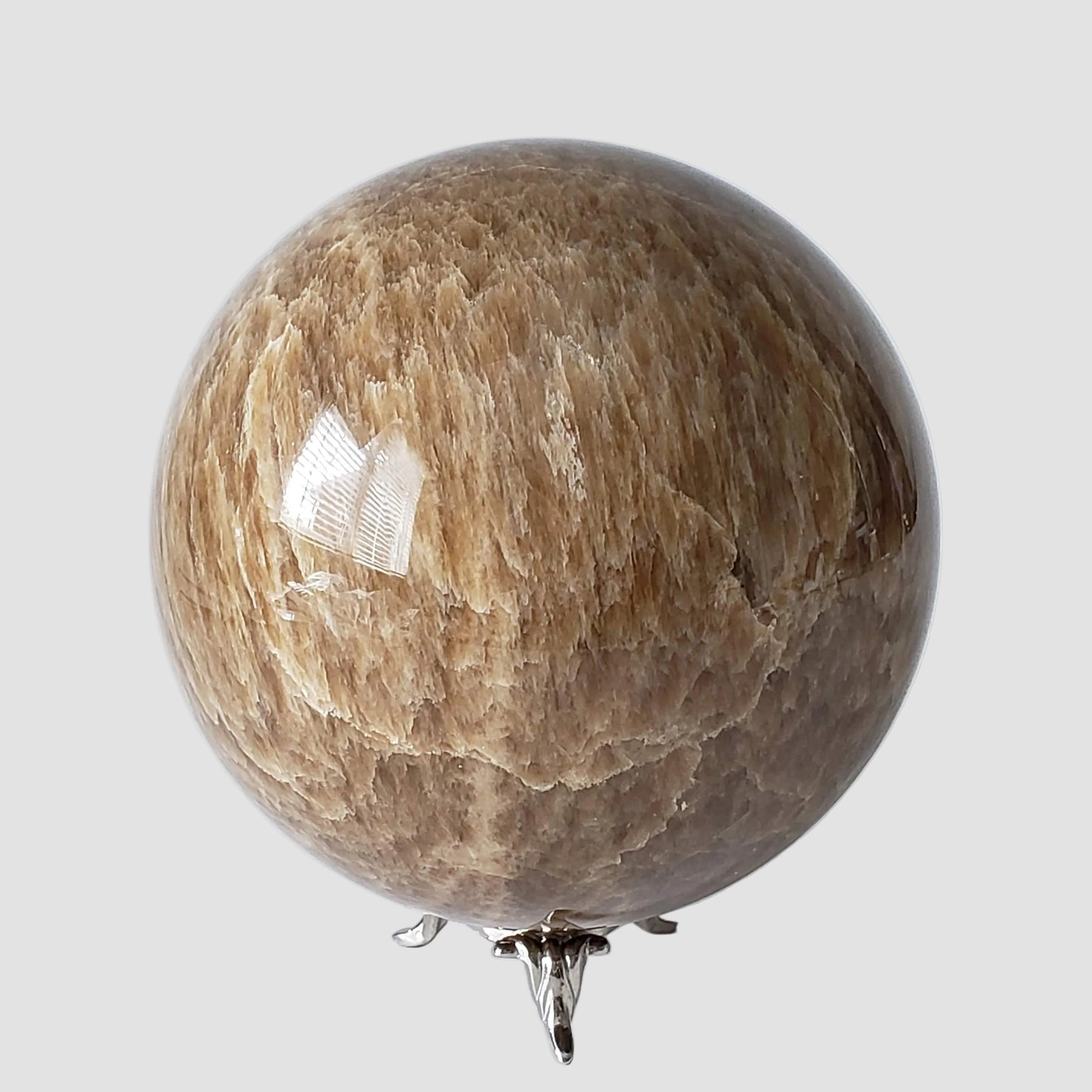  Brown Aragonite Sphere | 99 mm, 3.9 in | 1.4 kg 2