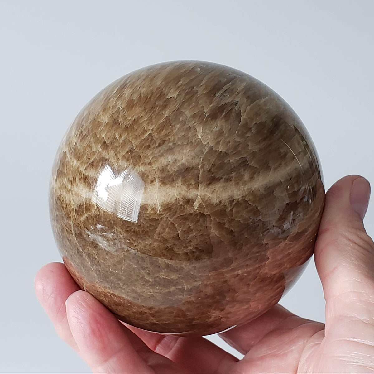  Brown Aragonite Sphere | 99 mm, 3.9 in | 1.4 kg 4