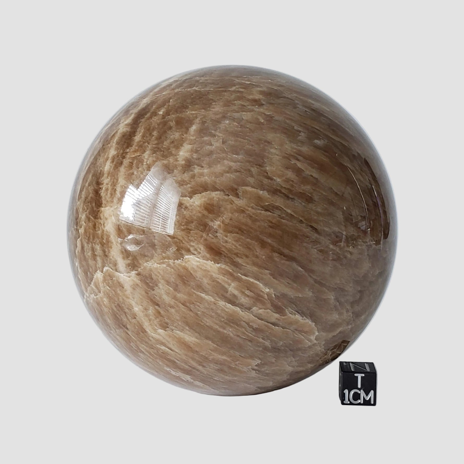  Brown Aragonite Sphere | 99 mm, 3.9 in | 1.4 kg 8