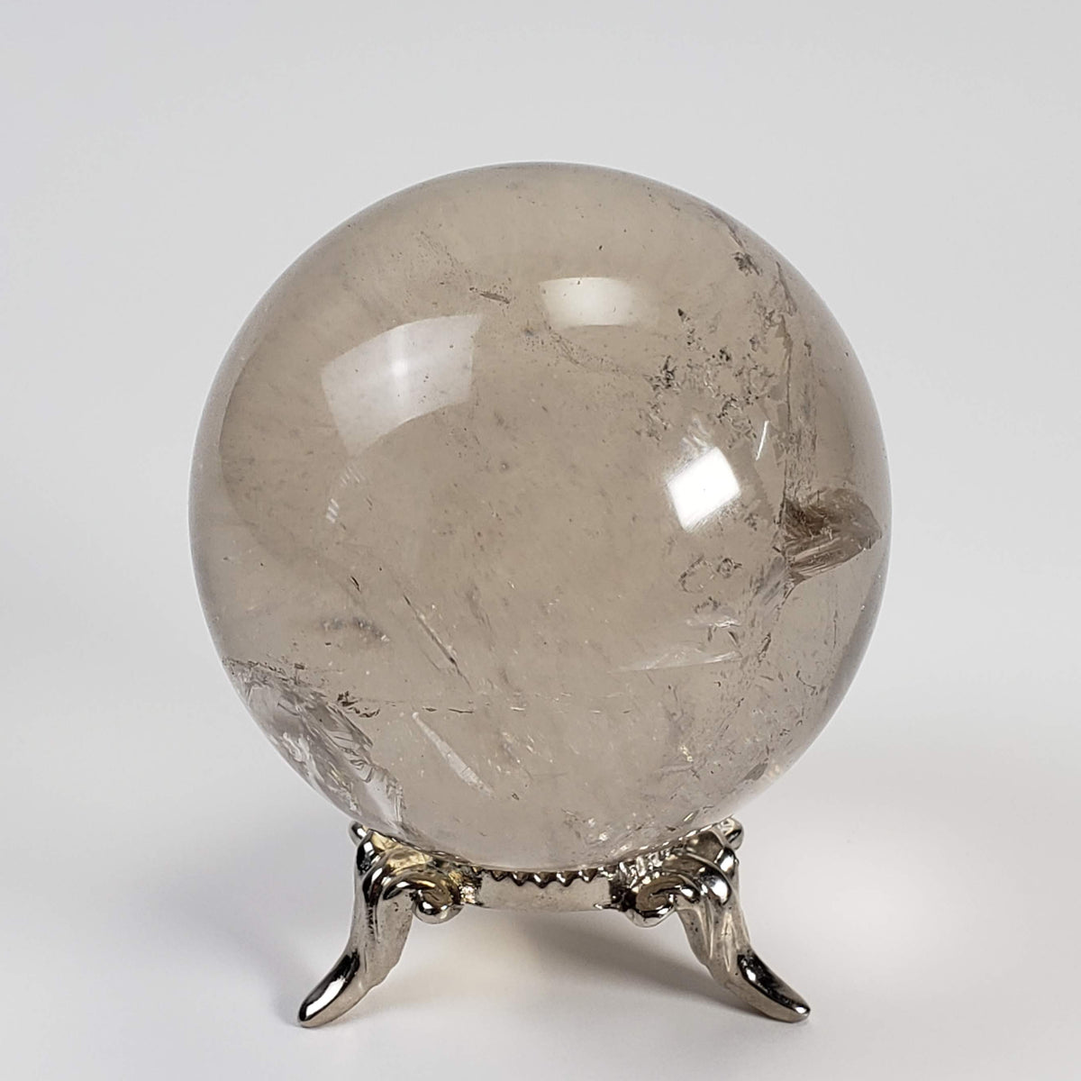 Calcite Sphere | Clear Crystal Ball | 53 mm, 2.1 in | 209 grams | Brazil 5