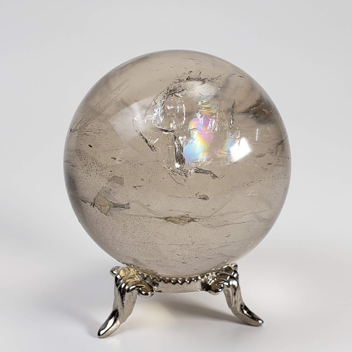 Calcite Sphere | Clear Crystal Ball | 53 mm, 2.1 in | 209 grams | Brazil 0