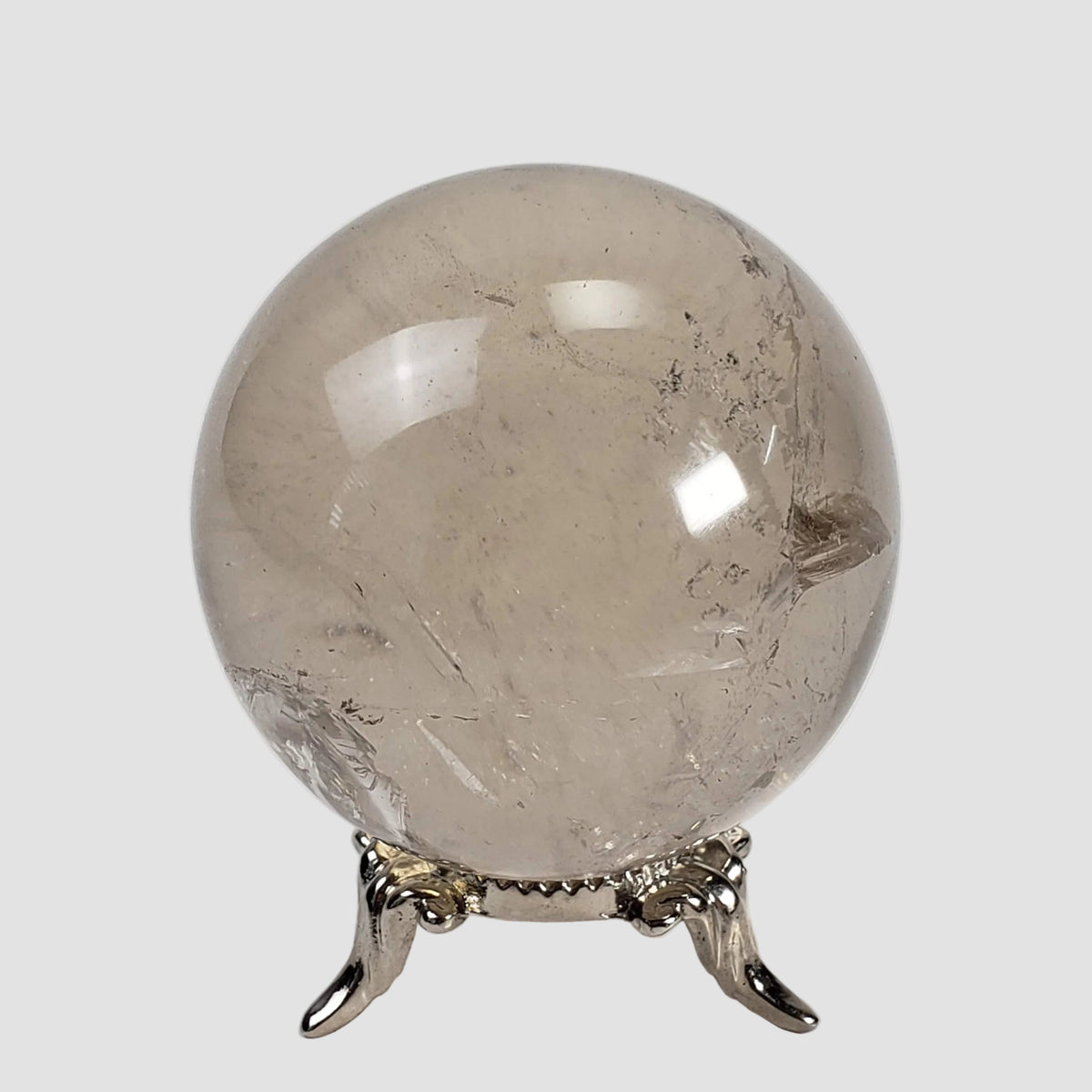 Calcite Sphere | Clear Crystal Ball | 53 mm, 2.1 in | 209 grams | Brazil 5