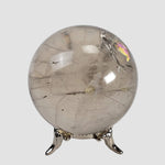 Calcite Sphere | Clear Crystal Ball | 53 mm, 2.1 in | 209 grams | Brazil 4