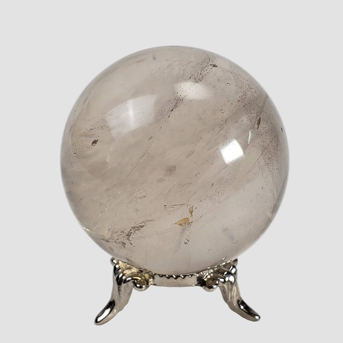 Calcite Sphere | Clear Crystal Ball | 53 mm, 2.1 in | 209 grams | Brazil 3