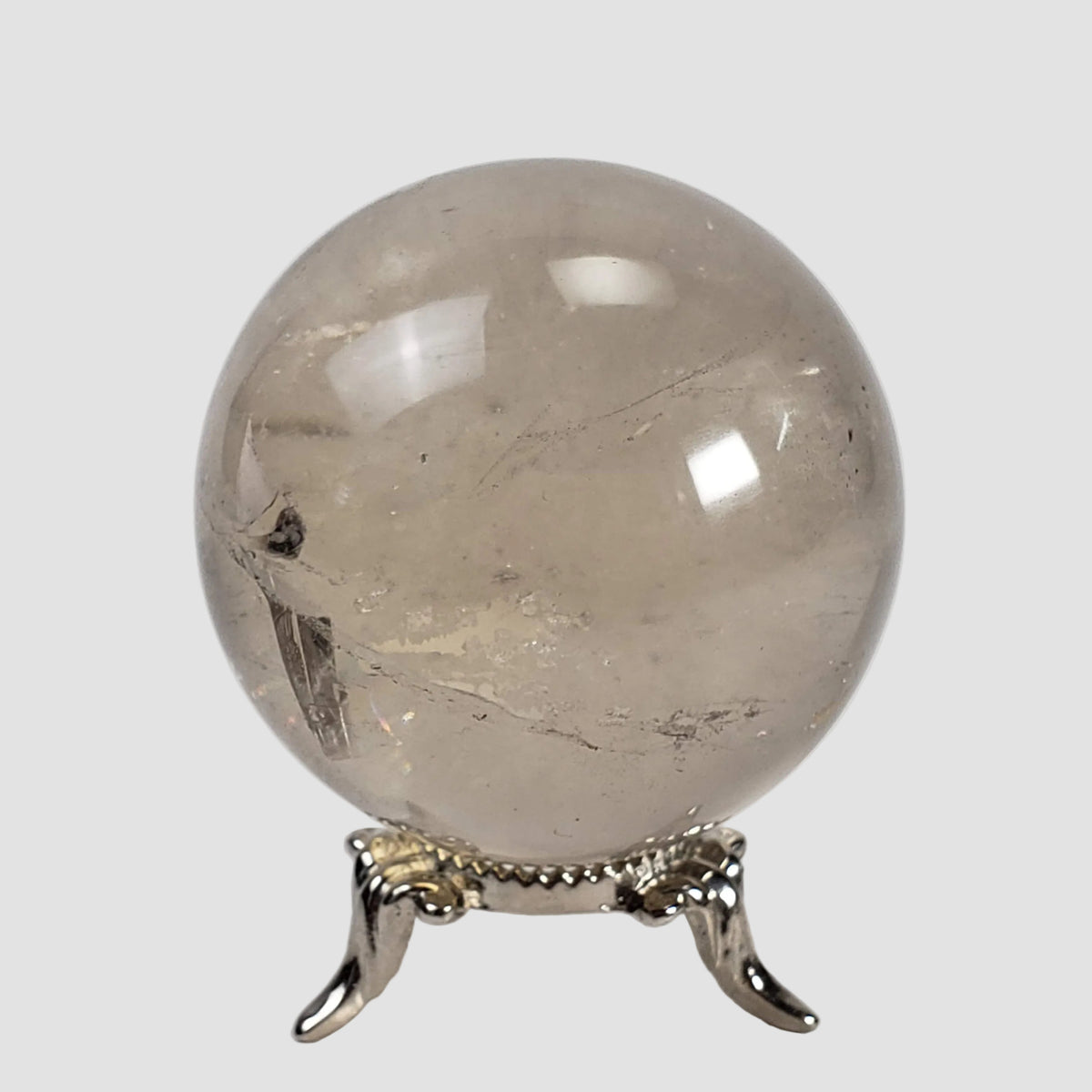 Calcite Sphere | Clear Crystal Ball | 53 mm, 2.1 in | 209 grams | Brazil 1
