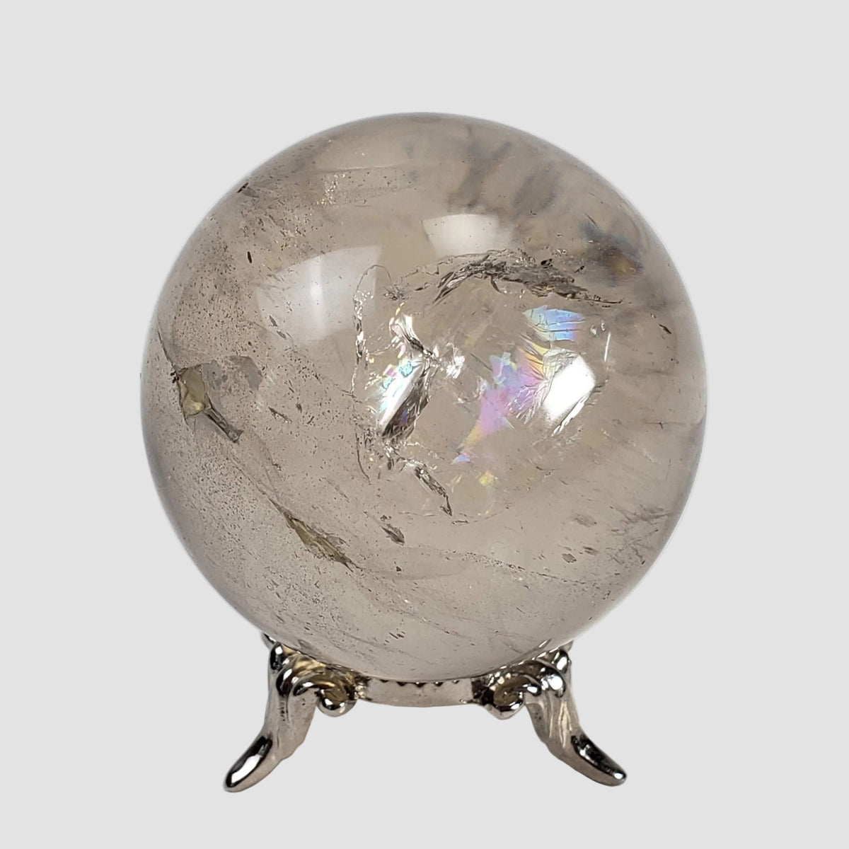 Calcite Sphere | Clear Crystal Ball | 53 mm, 2.1 in | 209 grams | Brazil 2
