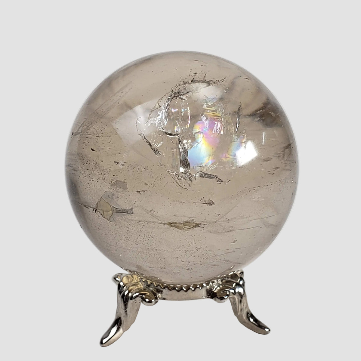 Calcite Sphere | Clear Crystal Ball | 53 mm, 2.1 in | 209 grams | Brazil 0