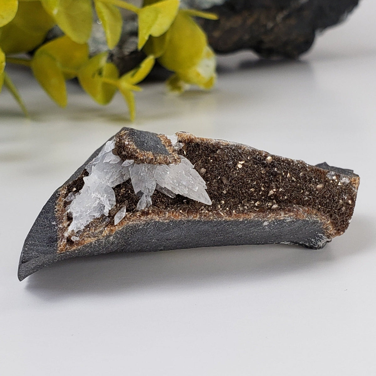  Calcite on Calcite on Matrix | Crystal Cluster 55.52g | Oskaloosa, Mahaska County, Iowa, USA | SO24 