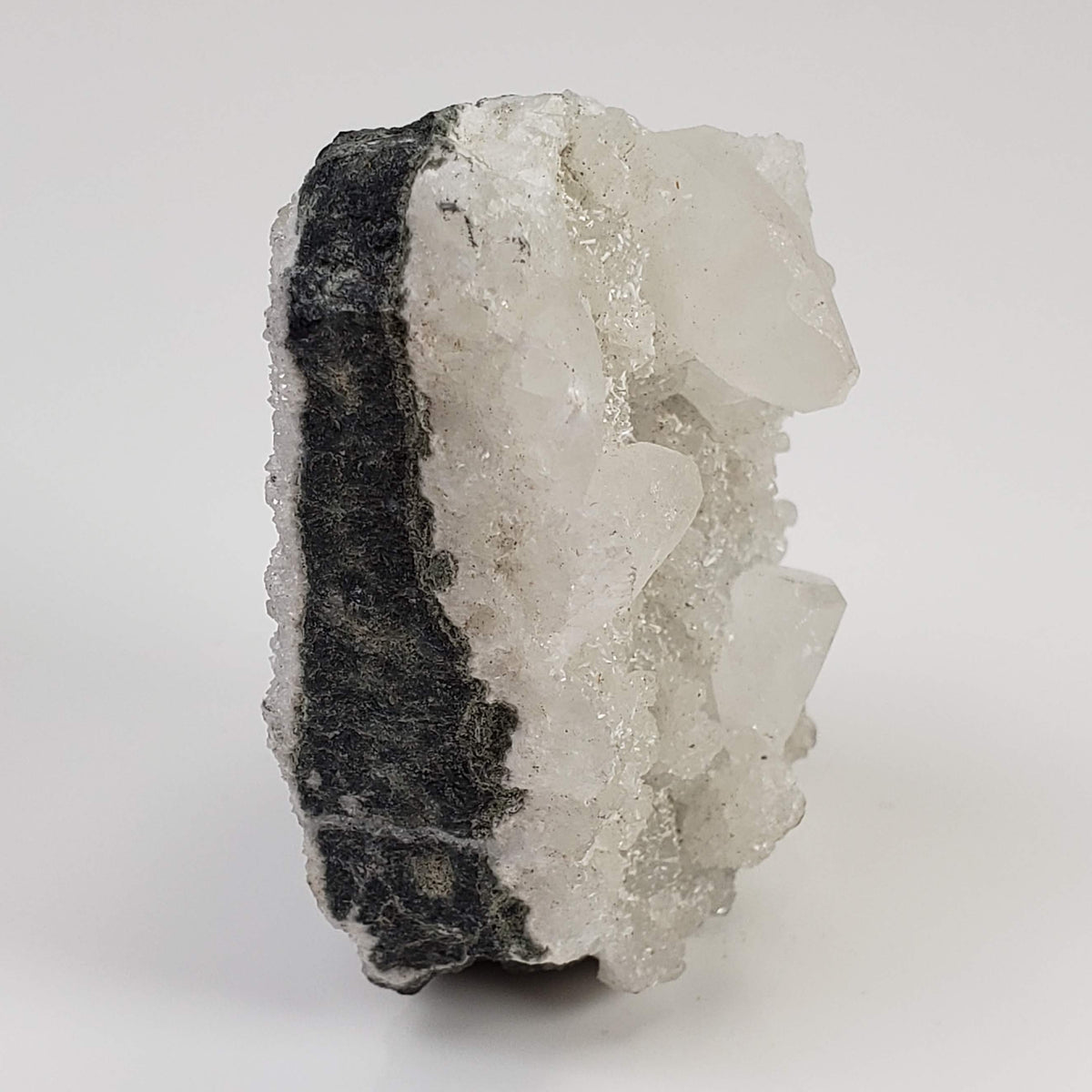  Calcite on Prehnite Crystal Cluster | 96 grams | Mumbai, India 5