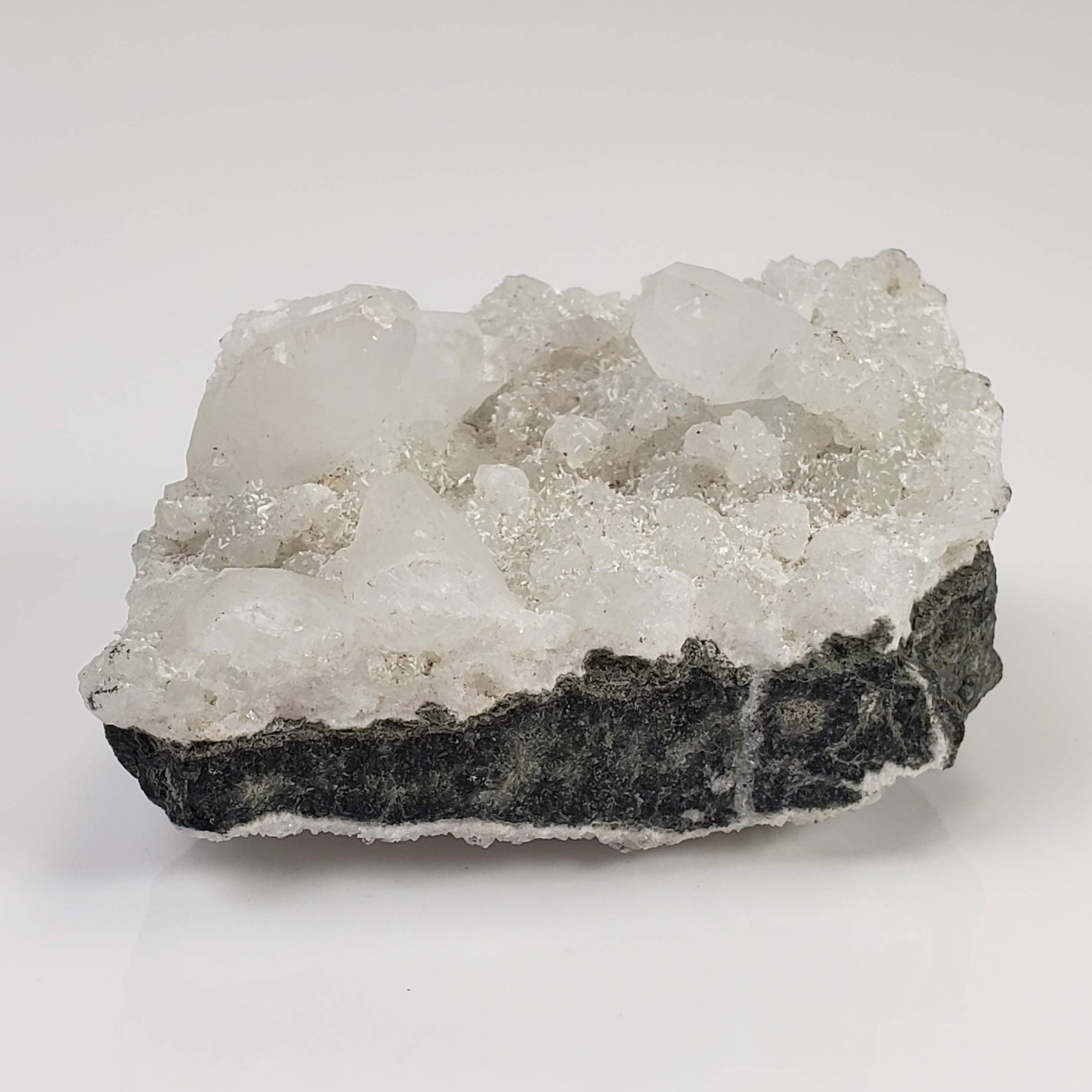  Calcite on Prehnite Crystal Cluster | 96 grams | Mumbai, India 2
