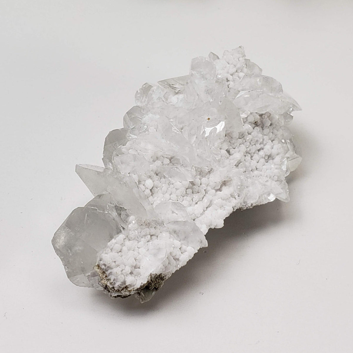 Calcite on Snowy Quartz Cluster | 21.2 gr | Xianhualing, Hunan Province, China 8