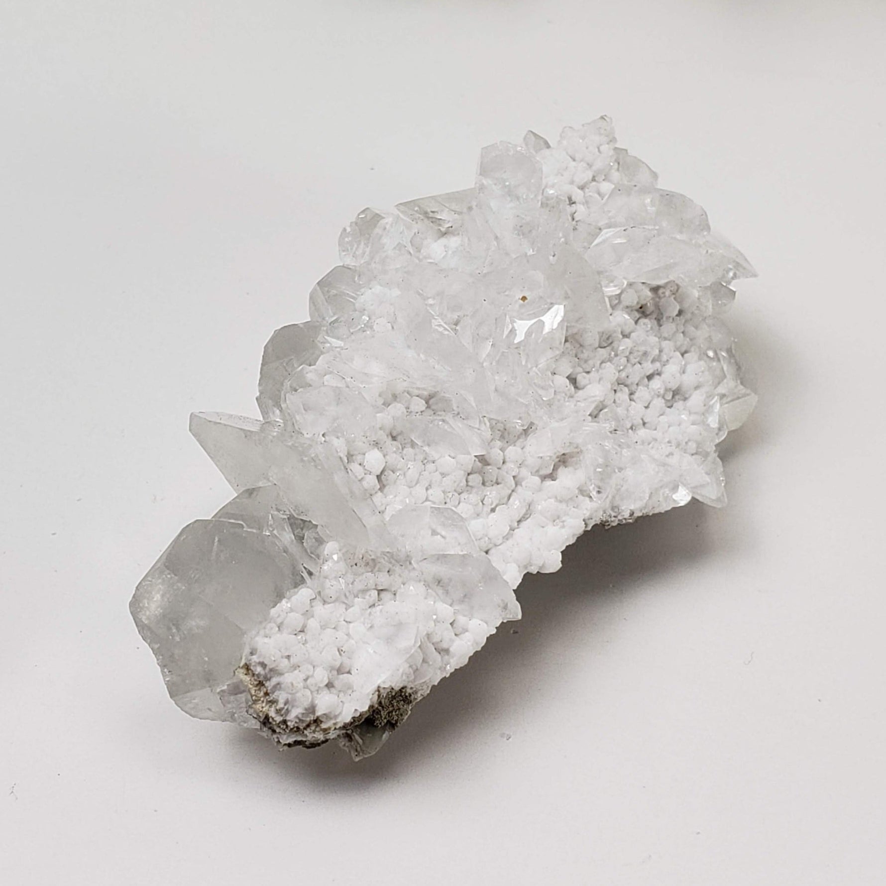  Calcite on Snowy Quartz Cluster | 21.2 gr | Xianhualing, Hunan Province, China 8