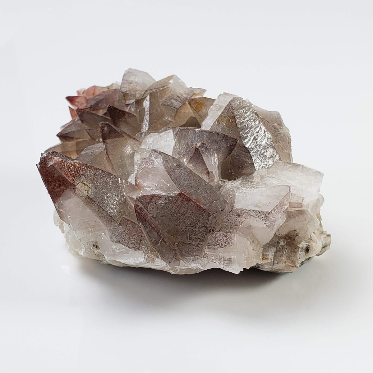  Calcite with Hematite on Matrix | 160.5 grams | Fluorescent Crystal | Lane's Quarry, Westfield MA 2