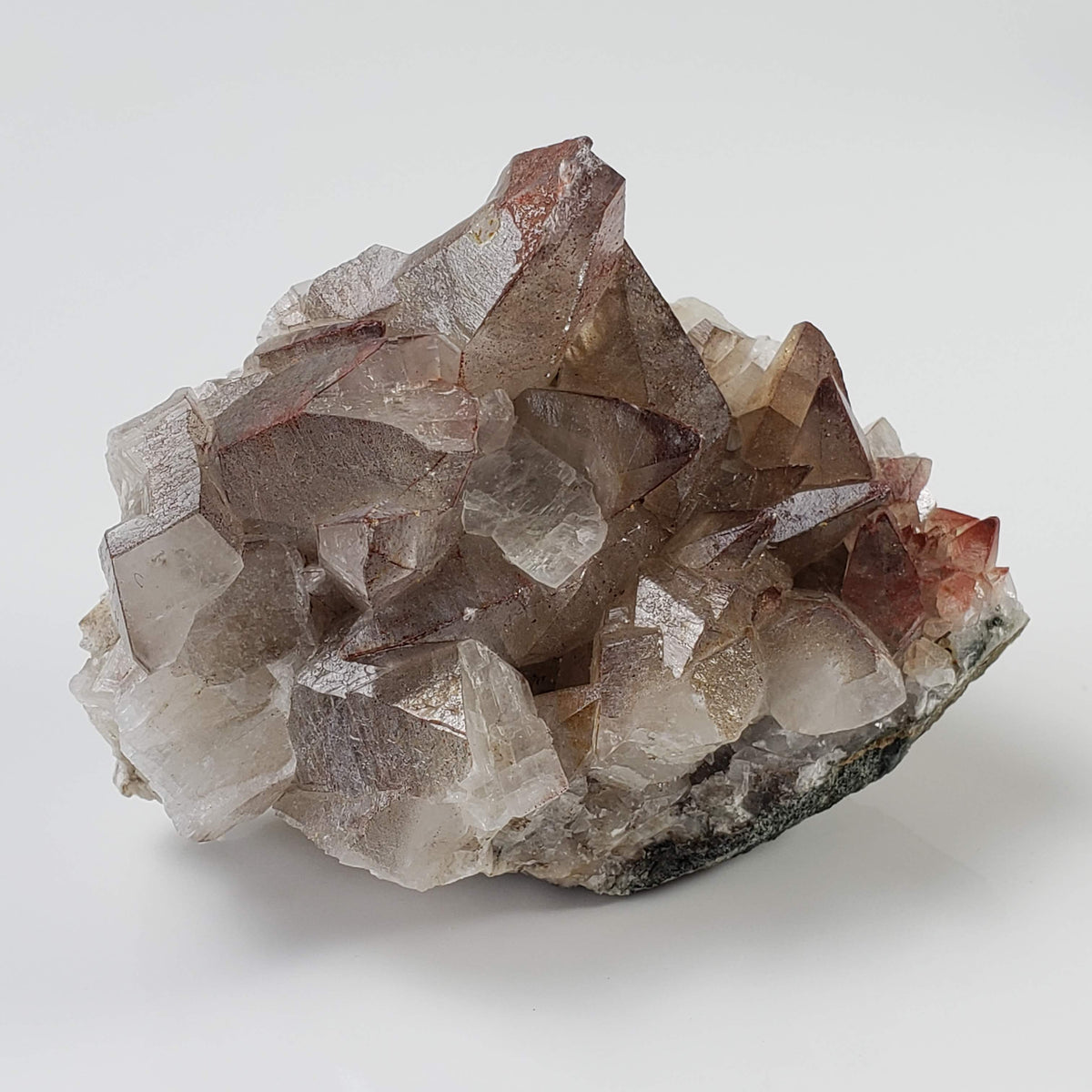  Calcite with Hematite on Matrix | 160.5 grams | Fluorescent Crystal | Lane's Quarry, Westfield MA 3