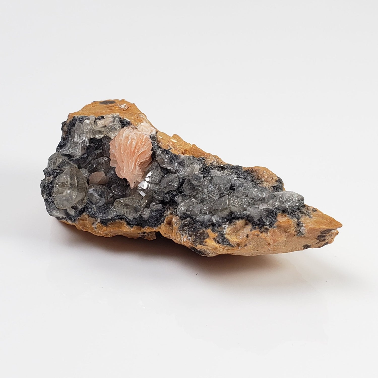  Cerussite and Barite on Galena Matrix | 46 gr | Morocco 2