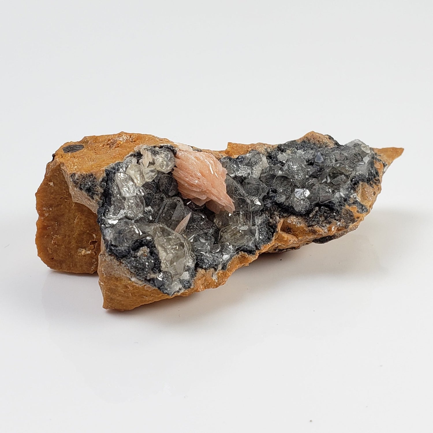  Cerussite and Barite on Galena Matrix | 46 gr | Morocco 5