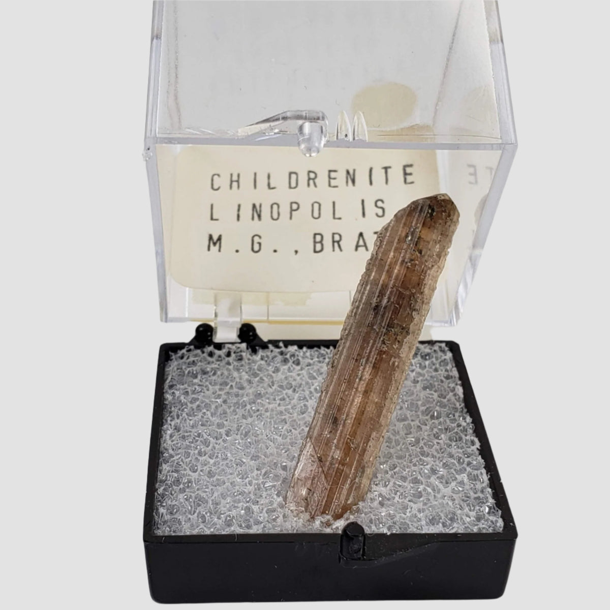  Childrenite | Perky Box Thumbnail Specimen | Linópolis, Divino das Laranjeiras | Minas Gerais, Brazil 2