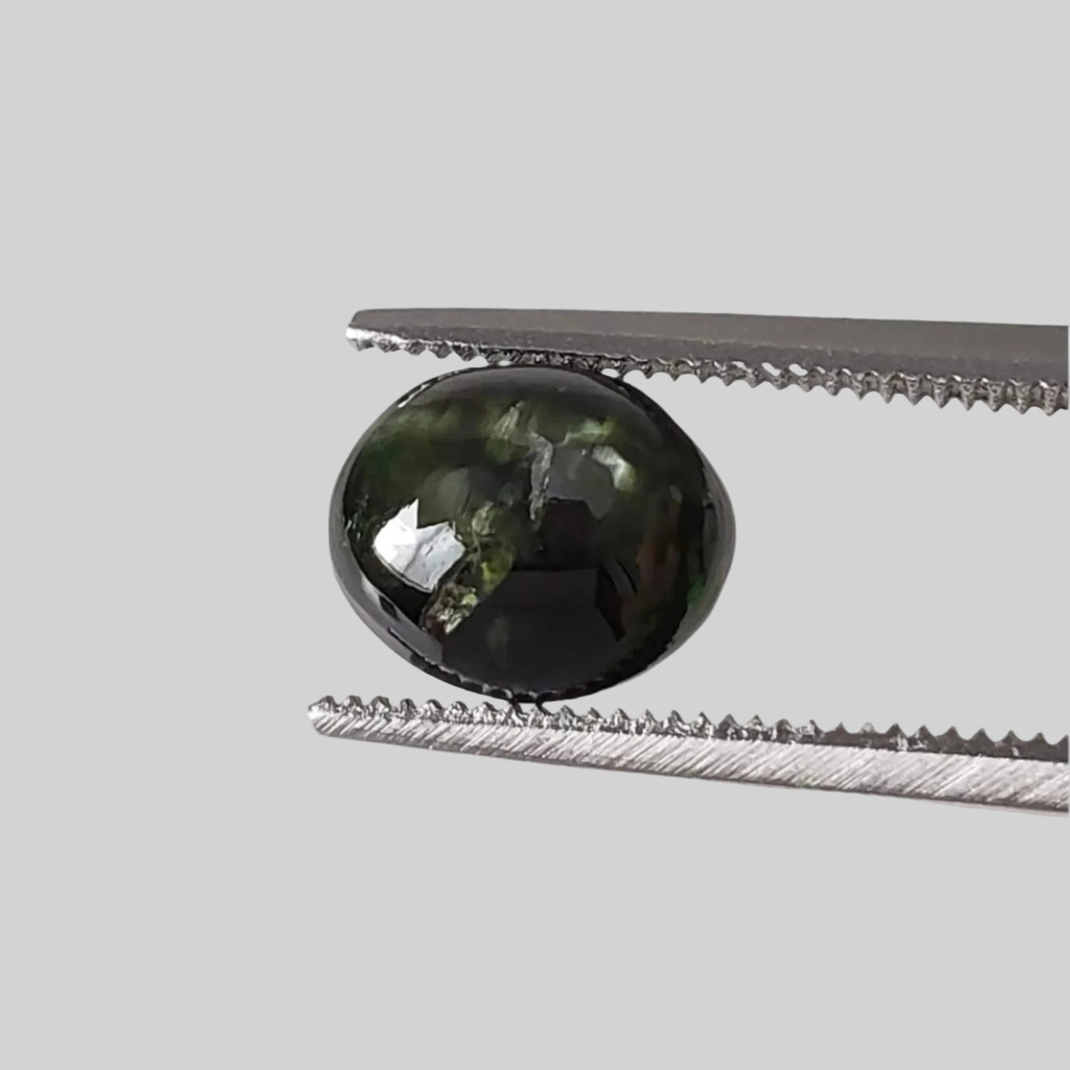  Chrome Diopside | Cats Eye Gemstone | Oval Cabochon | Green | Unheated | 2.15ct. 5
