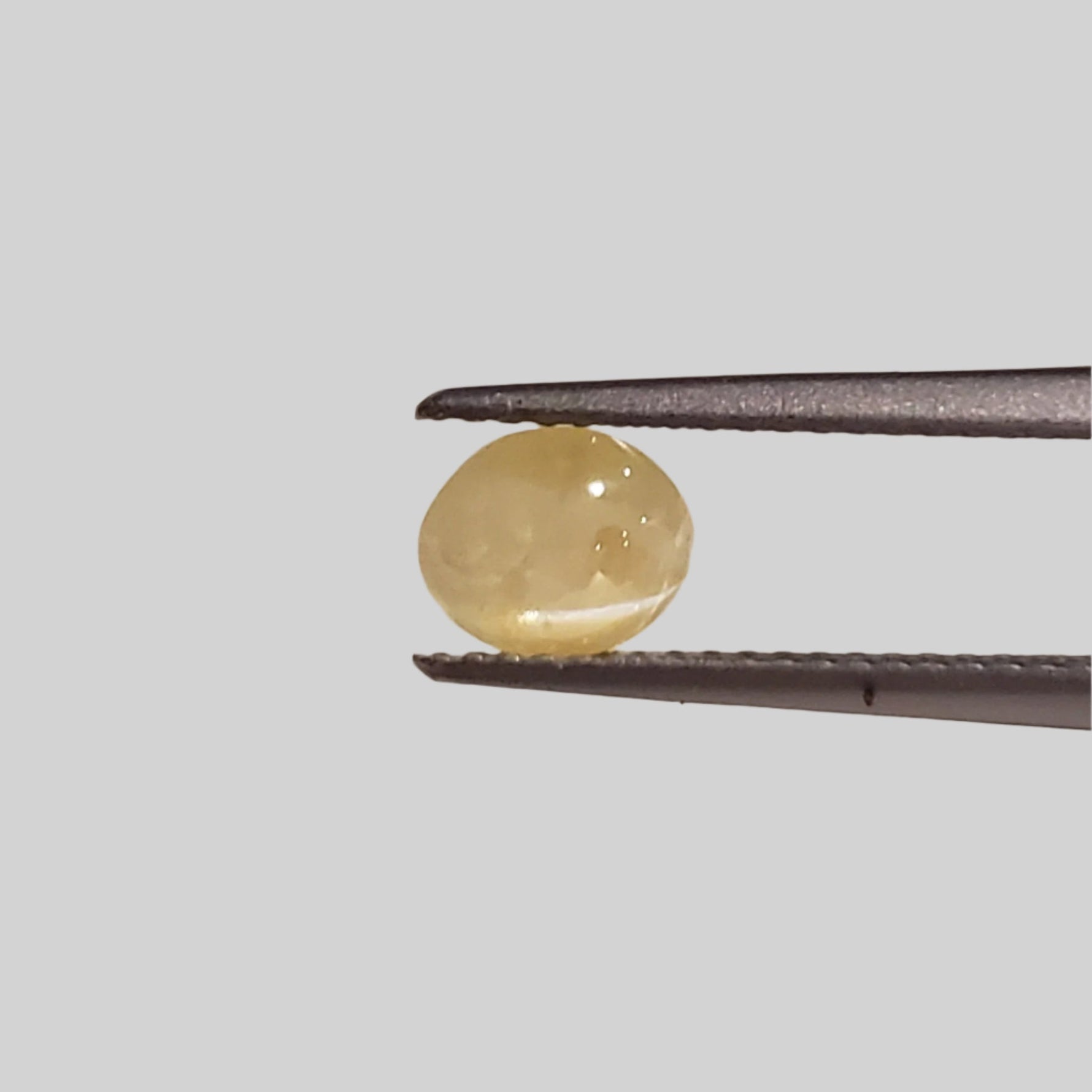  Chrysoberyl Cats Eye | Oval Cabochon | Yellow | 6.5x5.6mm 1.1ct 4