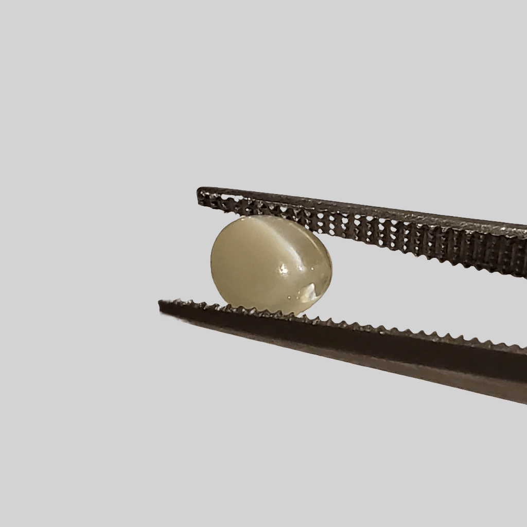  Chrysoberyl Cats Eye | Round Cabochon | Green | 5mm 0.8ct 4