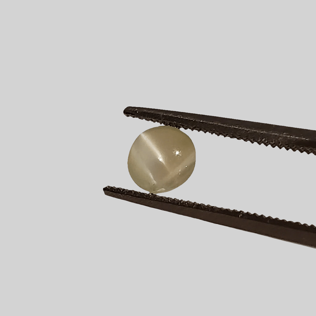  Chrysoberyl Cats Eye | Round Cabochon | Green | 5mm 0.8ct 1