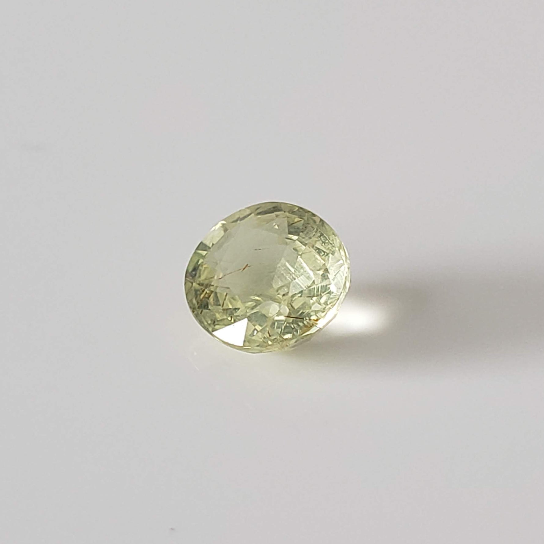  Chrysoberyl | Oval Cut | Canary Yellow | 7x6mm 1.3ct 5