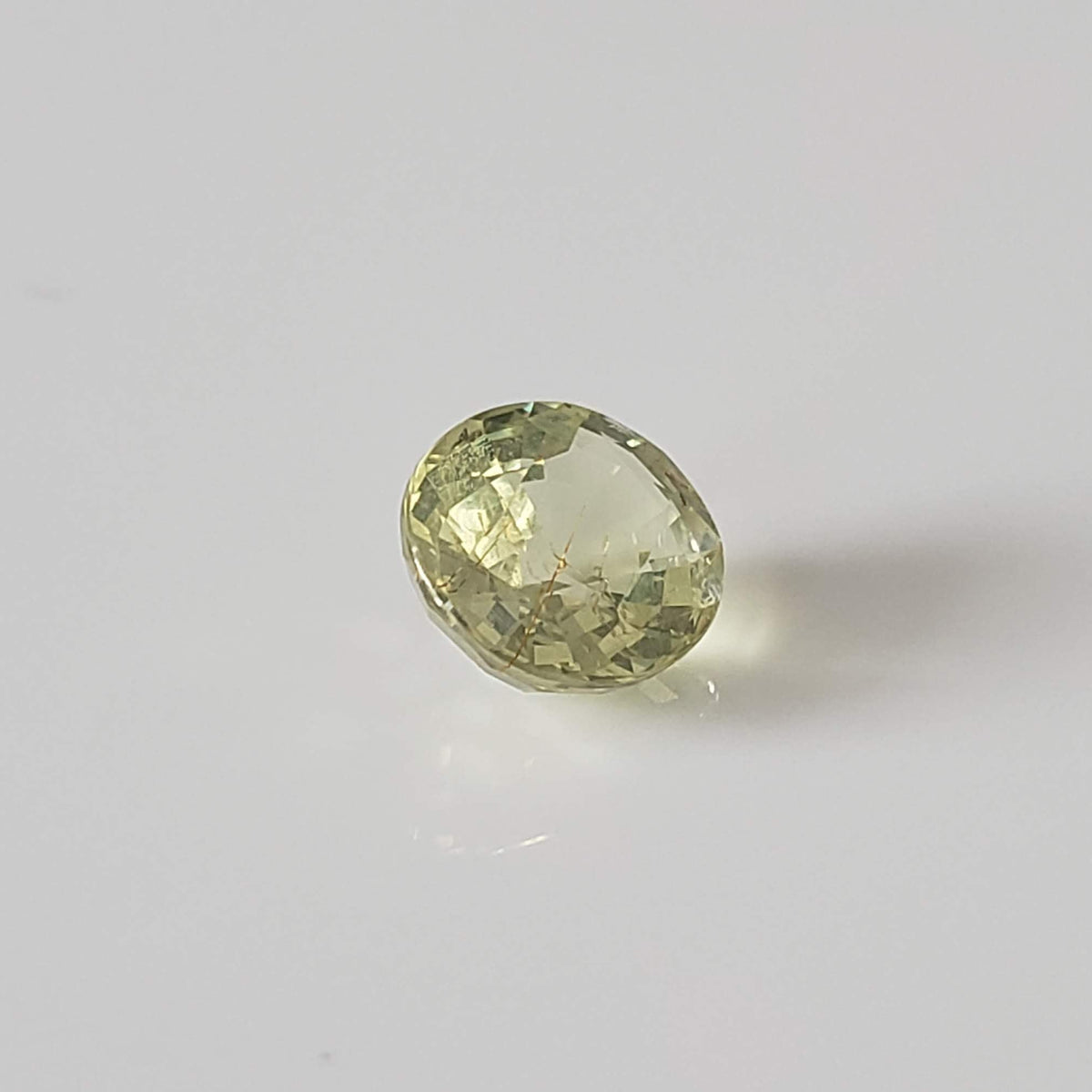 Chrysoberyl | Oval Cut | Canary Yellow | 7x6mm 1.3ct 2