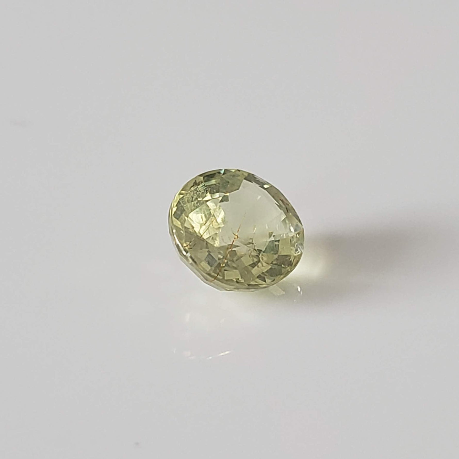  Chrysoberyl | Oval Cut | Canary Yellow | 7x6mm 1.3ct 2