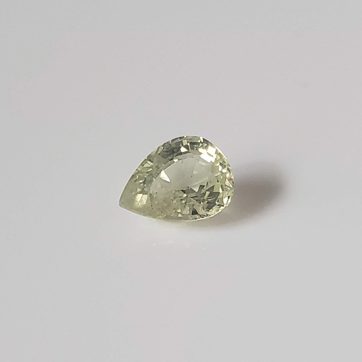  Chrysoberyl | Pear Shape Cut | Lemon Green | 6.8x5.2mm 1.0ct 2