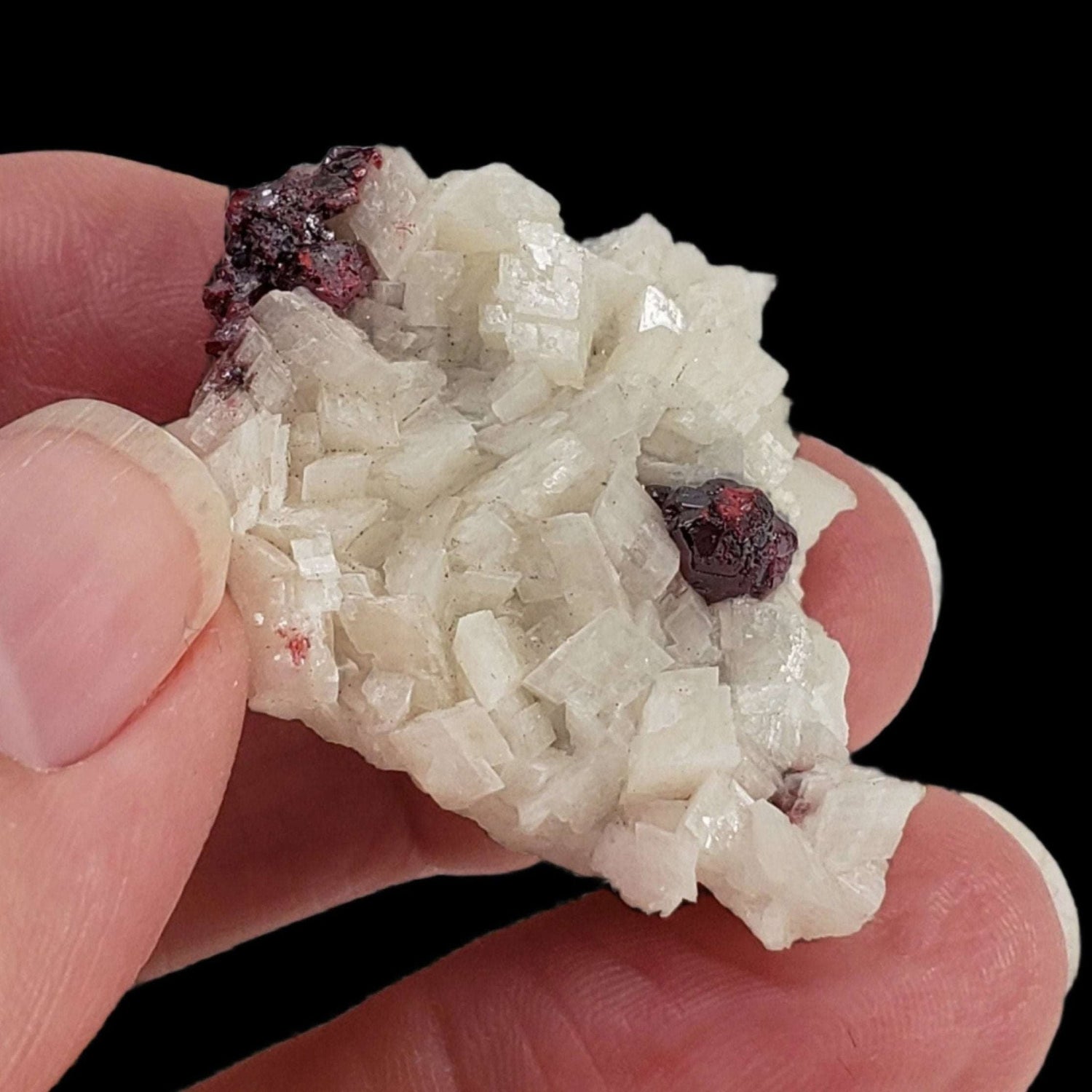  Cinnabar on Dolomite Crystal | Rare Mineral | 16.4 gr | Gong Kuan Mine China 1