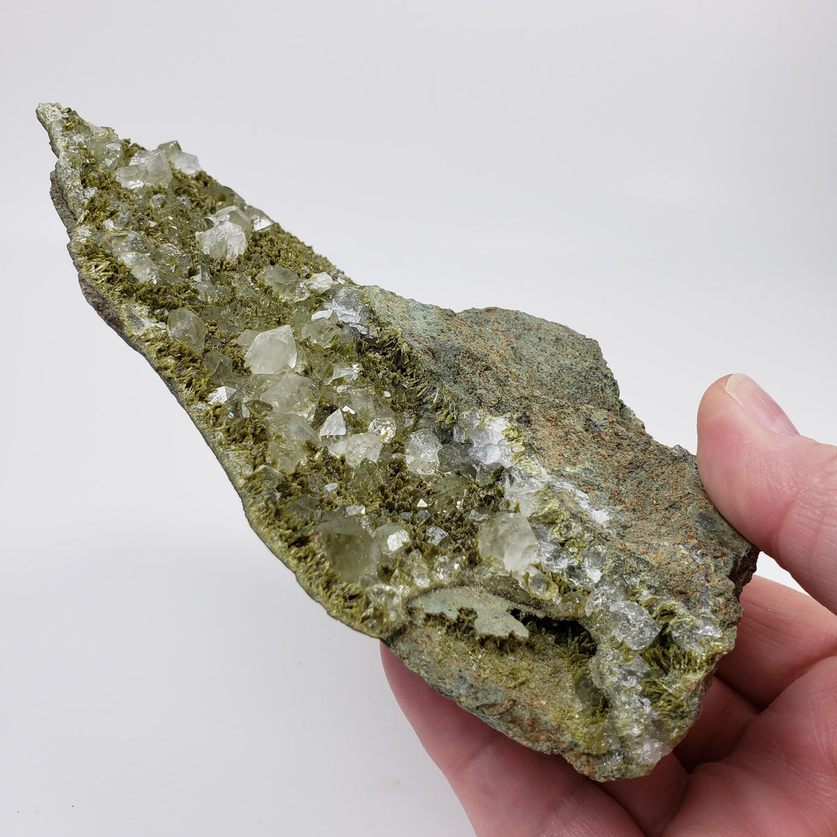  Clinozoisite var. Pistacite and Quartz Cluster | 623.8 gr | Green Epidote | Alicante, Spain 4