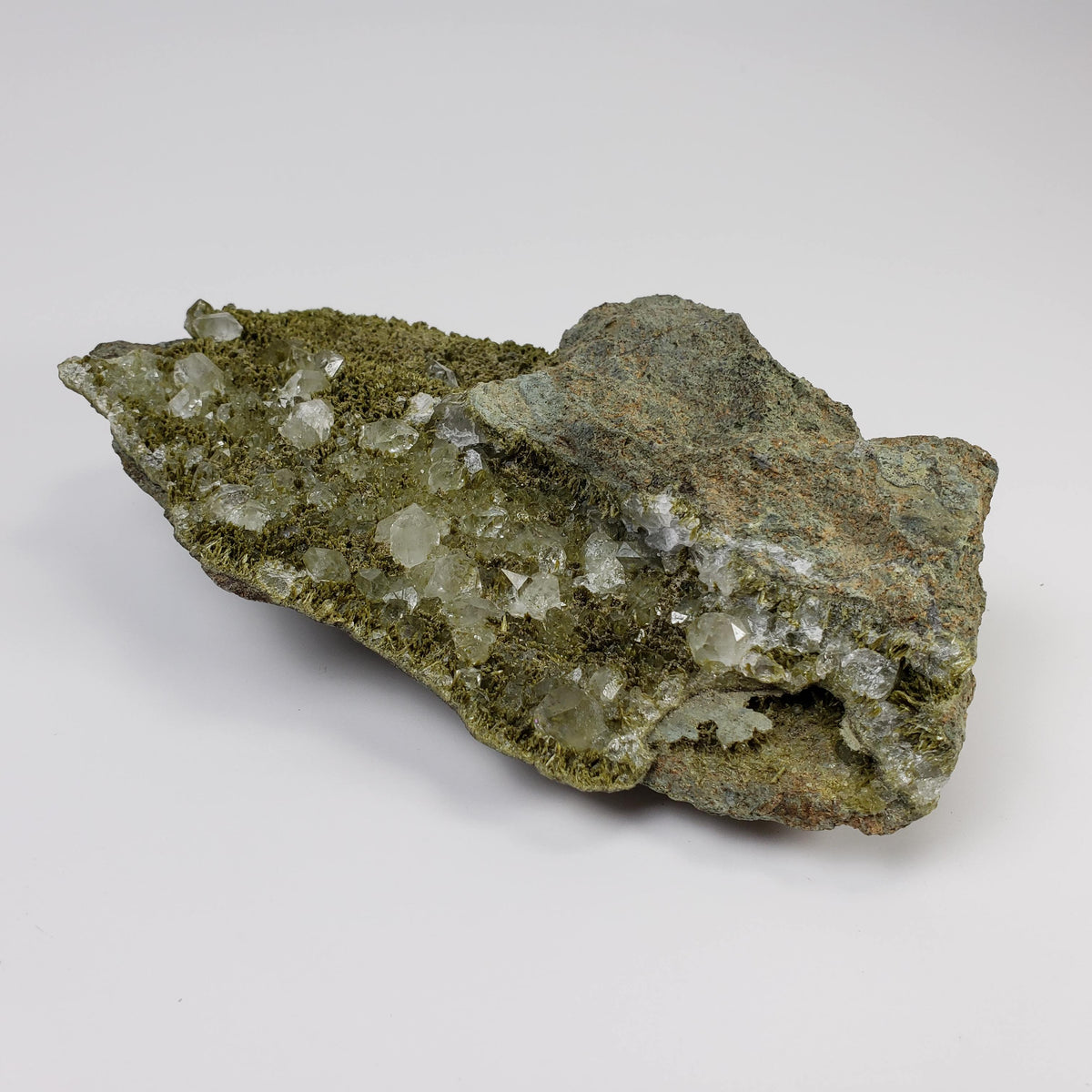  Clinozoisite var. Pistacite and Quartz Cluster | 623.8 gr | Green Epidote | Alicante, Spain 7