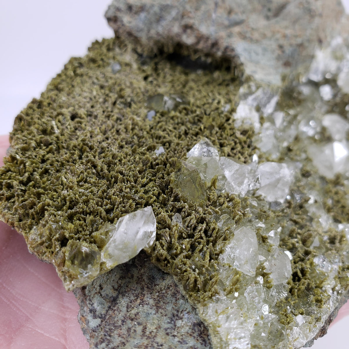  Clinozoisite var. Pistacite and Quartz Cluster | 623.8 gr | Green Epidote | Alicante, Spain 5