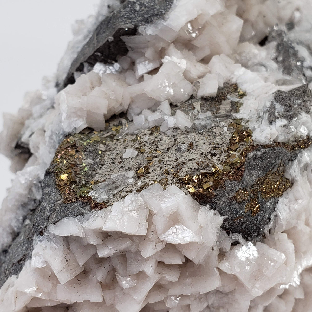  Dolomite, Calcite, Pyrite and Quartz Cluster | AAA Crystal | 1.68 KG | Quebec, Canada 8