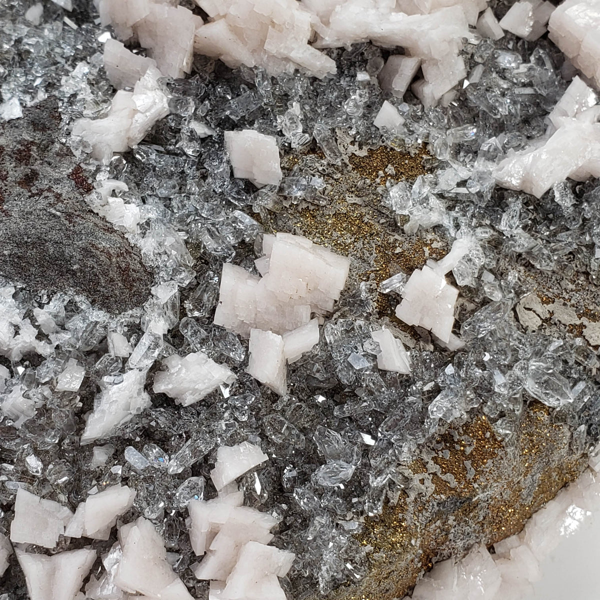  Dolomite, Calcite, Pyrite and Quartz Cluster | AAA Crystal | 1.68 KG | Quebec, Canada 7