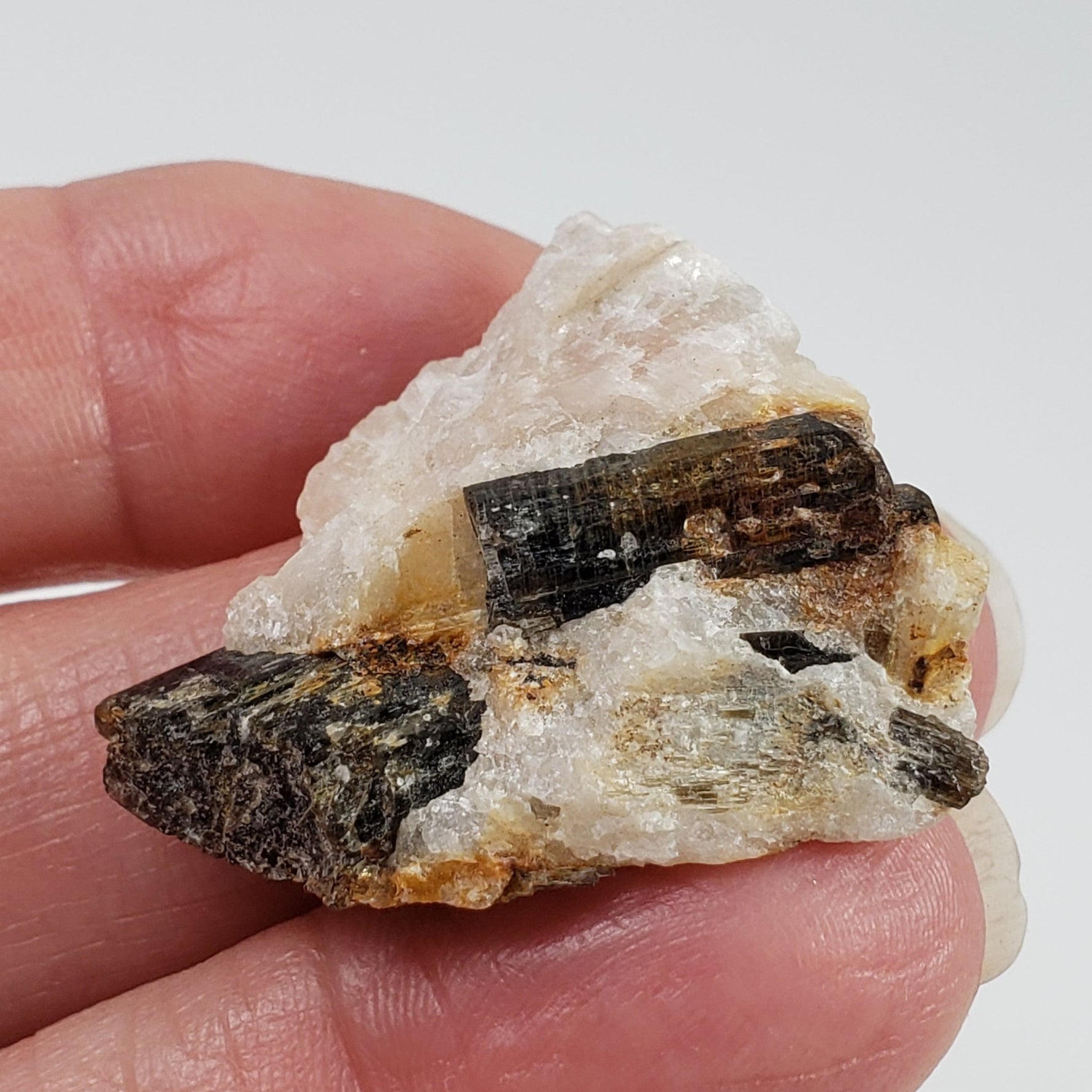  Fluor-Richterite on Calcite Matrix | Rare Mineral | 10.2 grams | Wilberforce Ontario Canada 5