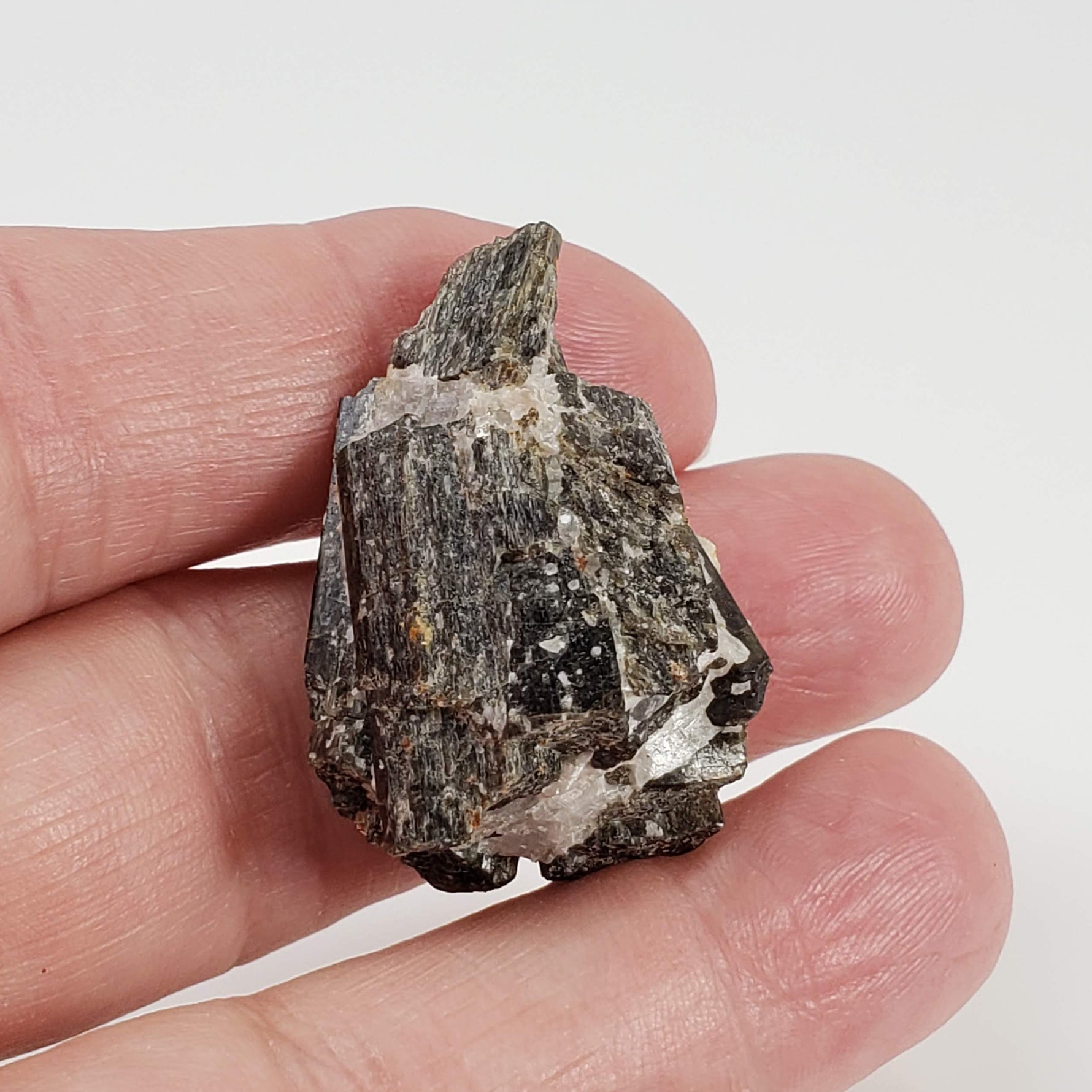  Fluor-Richterite with Calcite Crystal | Rare Mineral | 14.1 grams | Wilberforce, Ontario, Canada 4