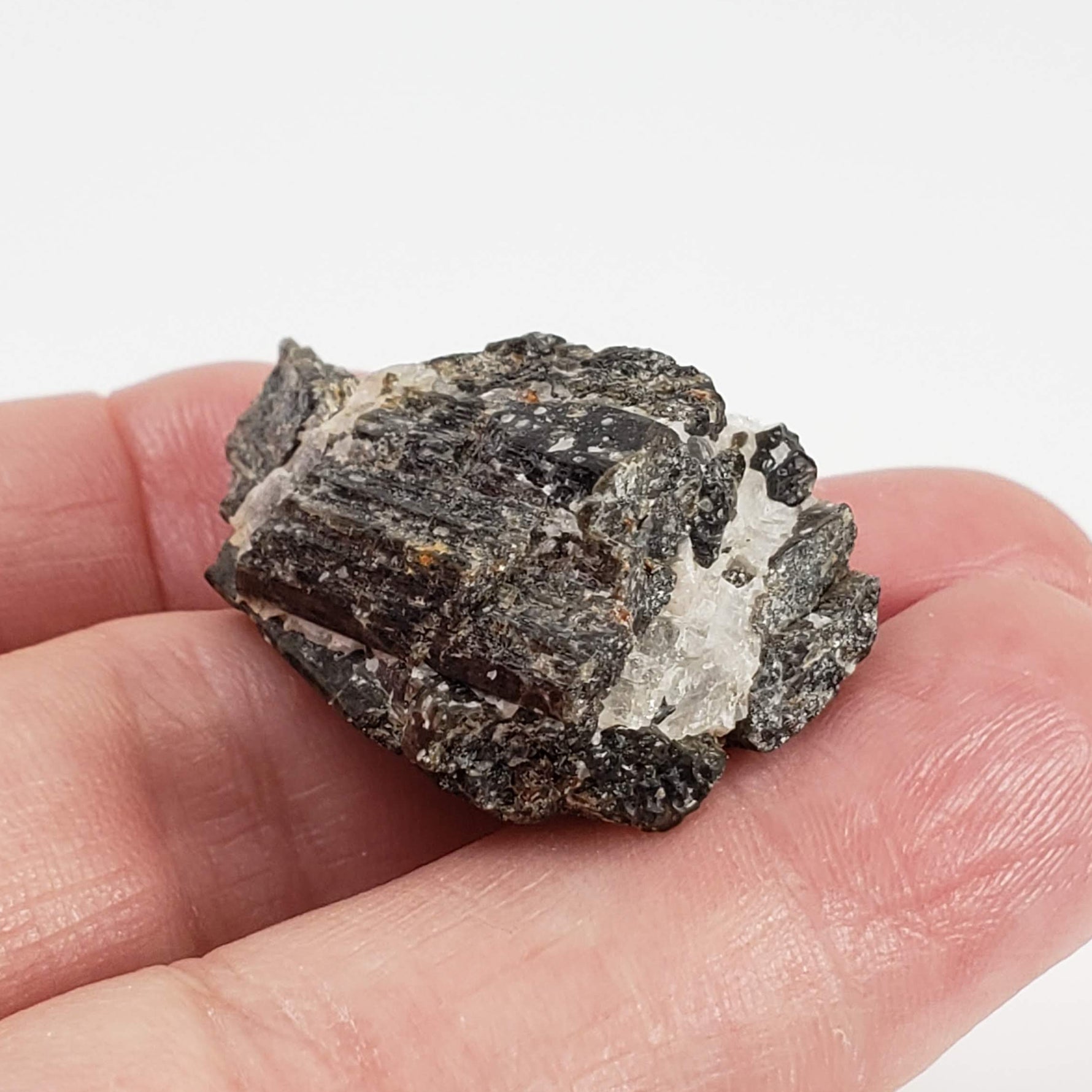  Fluor-Richterite with Calcite Crystal | Rare Mineral | 14.1 grams | Wilberforce, Ontario, Canada 5