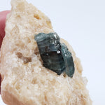  Fluorapatite Crystal on Calcite matrix | 76 gr | Russia 3