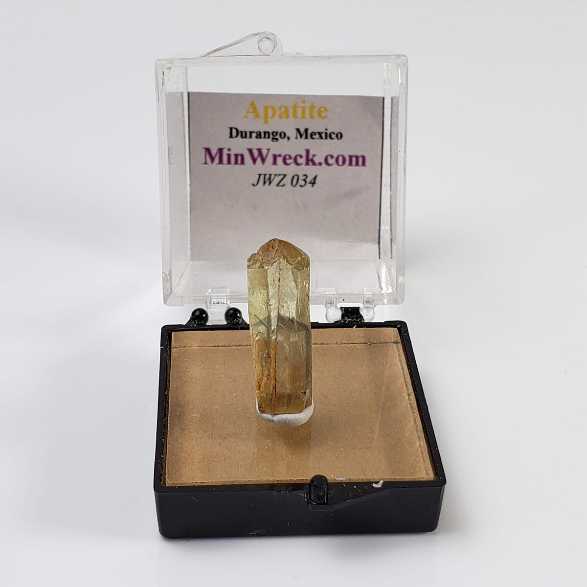 Fluorapatite Phantom Crystal | Perky Box Thumbnail Specimen | Cerro del Mercado | Durango, Mexico 9