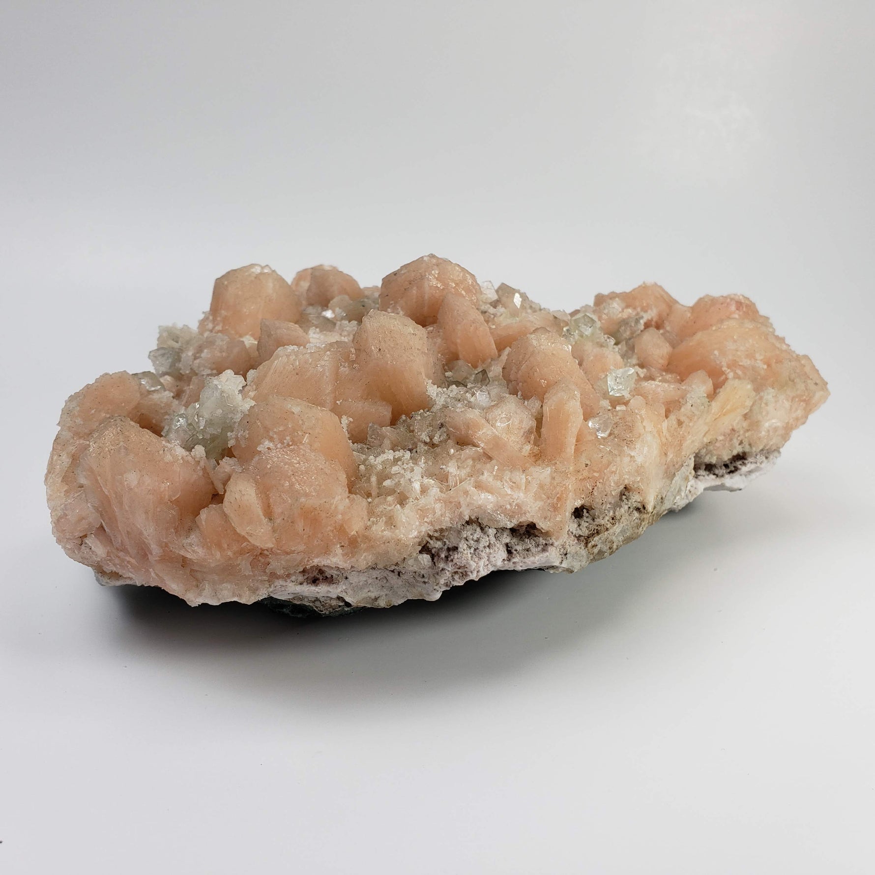  Fluorapophyllite and Pink Stilbite Crystal Cluster | 2.26 KG | Jalgaon, India 3