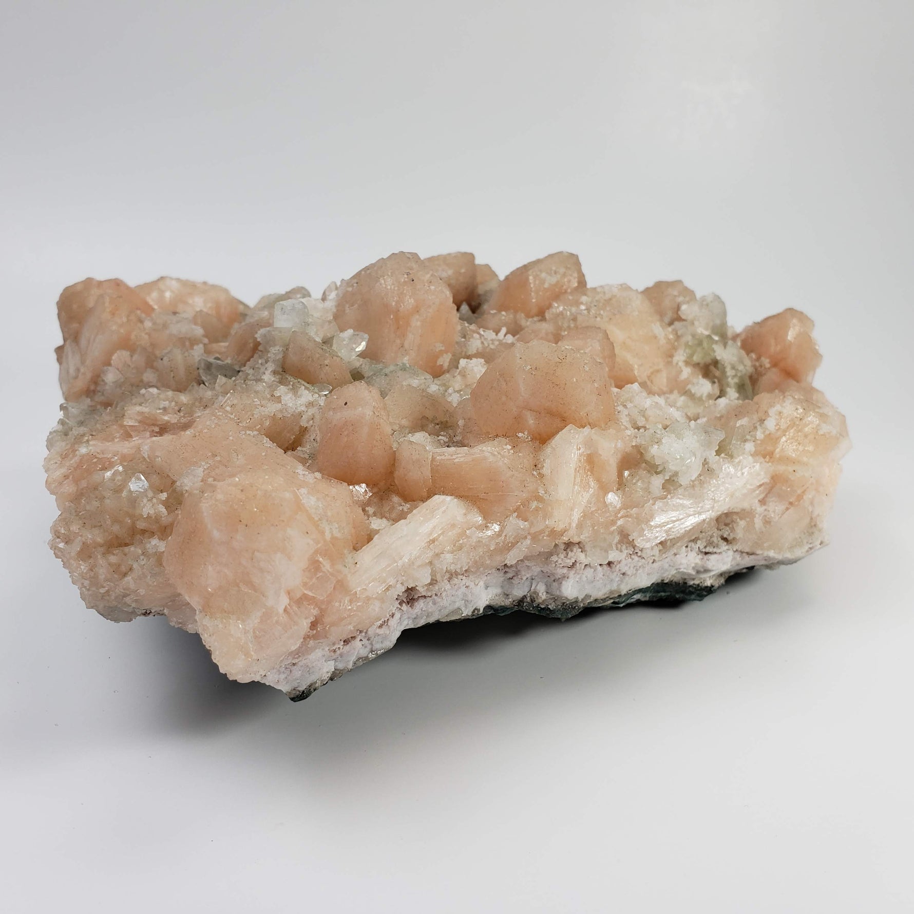  Fluorapophyllite and Pink Stilbite Crystal Cluster | 2.26 KG | Jalgaon, India 5