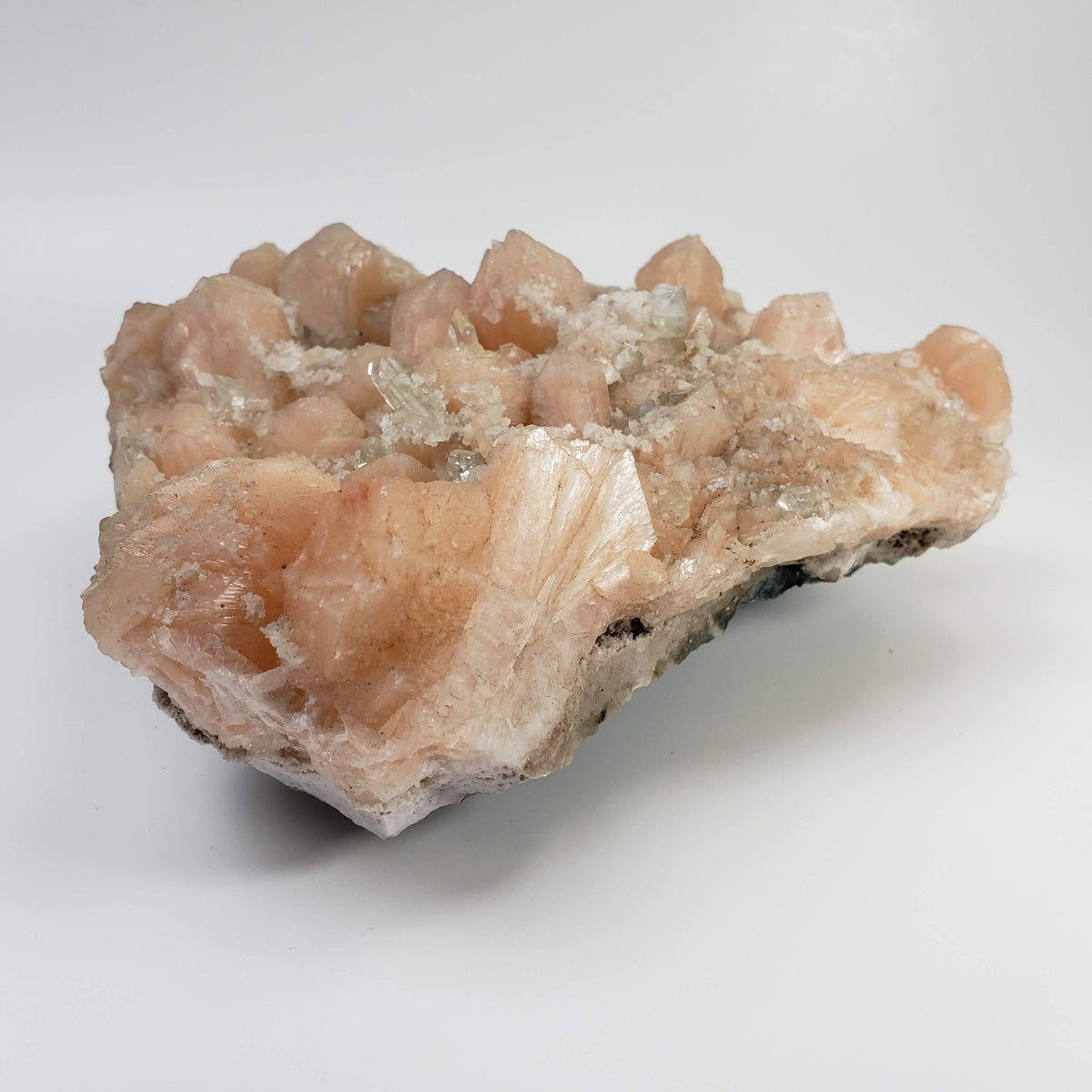  Fluorapophyllite and Pink Stilbite Crystal Cluster | 2.26 KG | Jalgaon, India 2