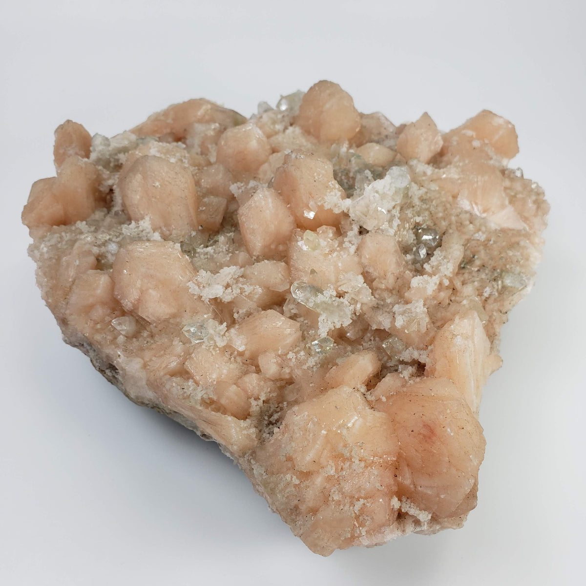  Fluorapophyllite and Pink Stilbite Crystal Cluster | 2.26 KG | Jalgaon, India 4