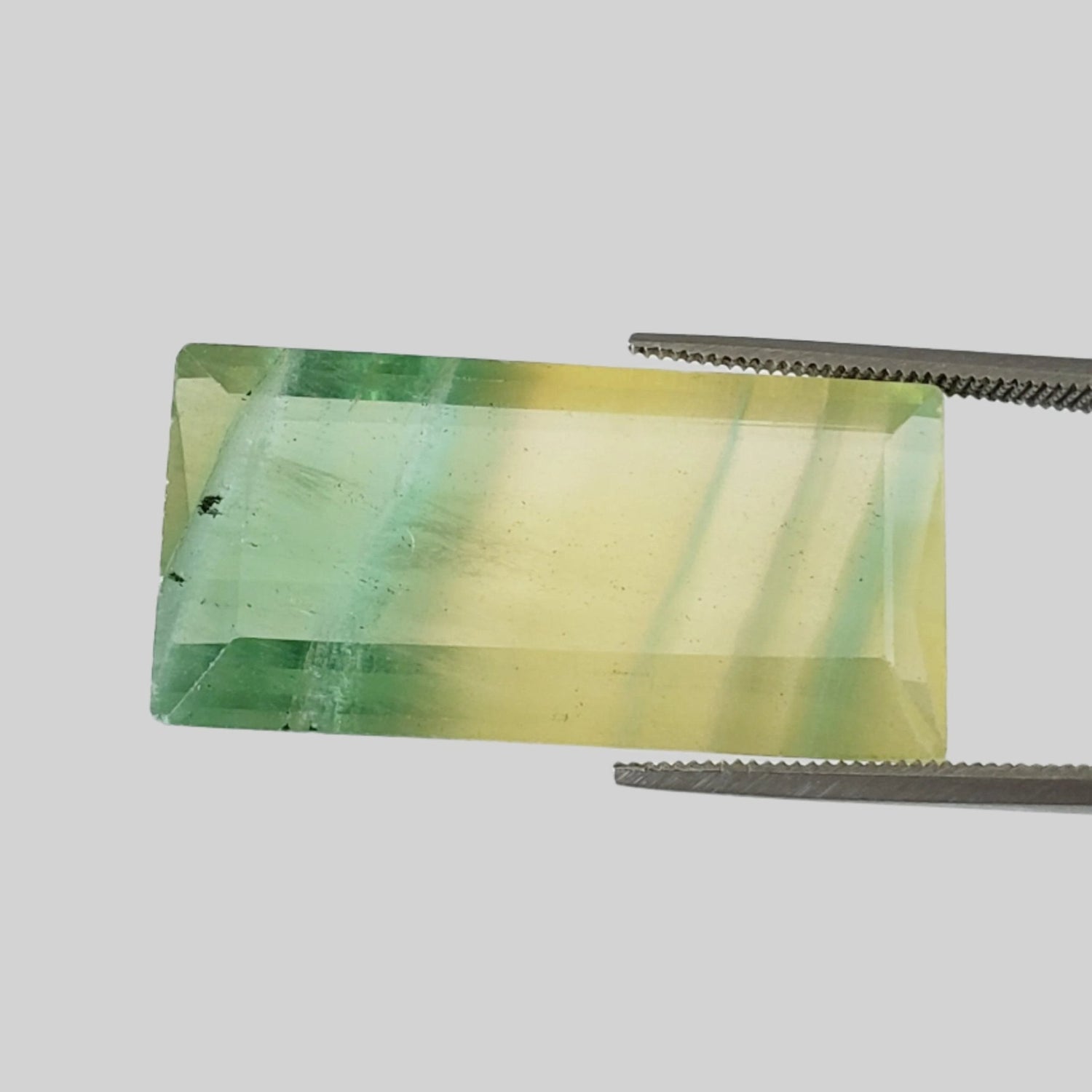  Fluorite | Baguette Cut | Party Color | 28x14mm 37.19ct 1