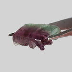  Fluorite | Carved Fluorite Cabochon | Multi-Color | 18.5x12mm 2