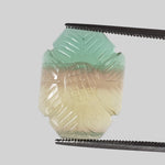  Fluorite | Carved Fluorite | Tri Color | 18x14mm 16ct 