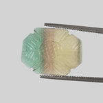  Fluorite | Carved Fluorite | Tri Color | 18x14mm 16ct 4