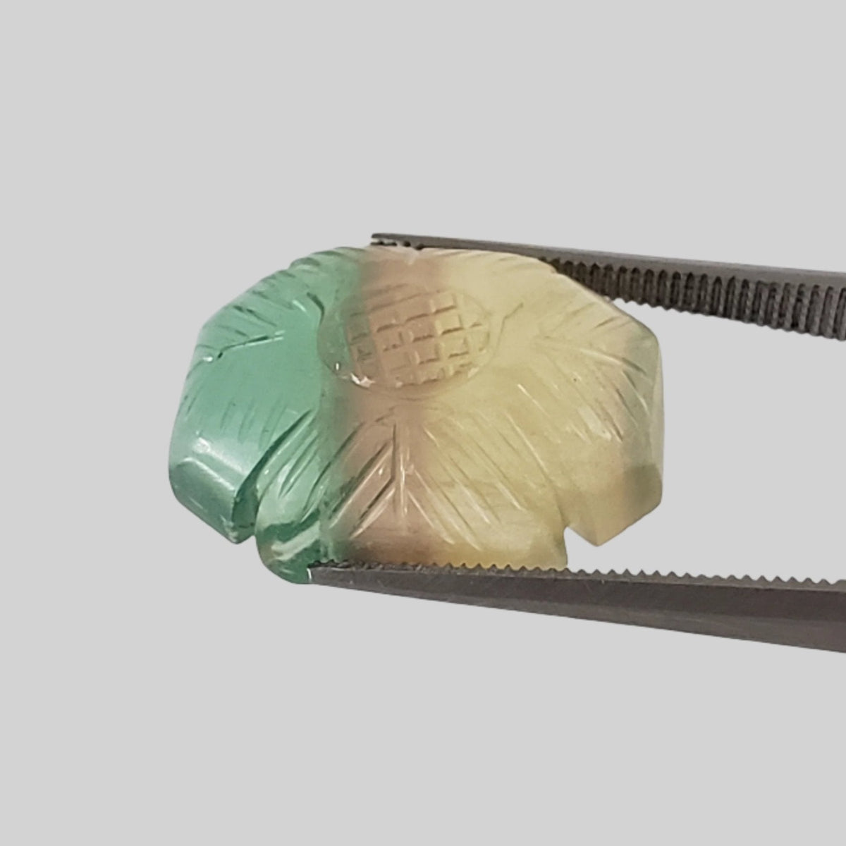  Fluorite | Carved Fluorite | Tri Color | 18x14mm 16ct 5